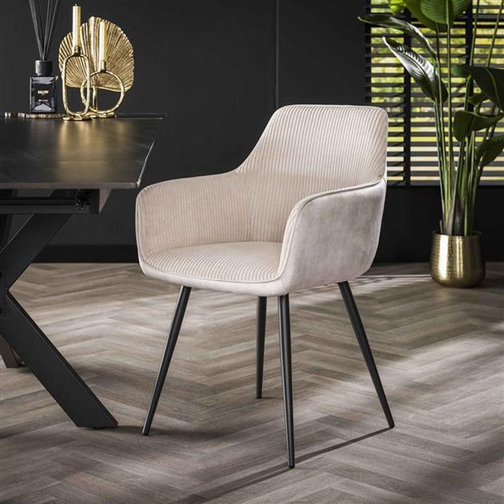 Hoyz-Kollektion – Sessel Rib 2-teilig – gebrochenes Weiß Produktbild 