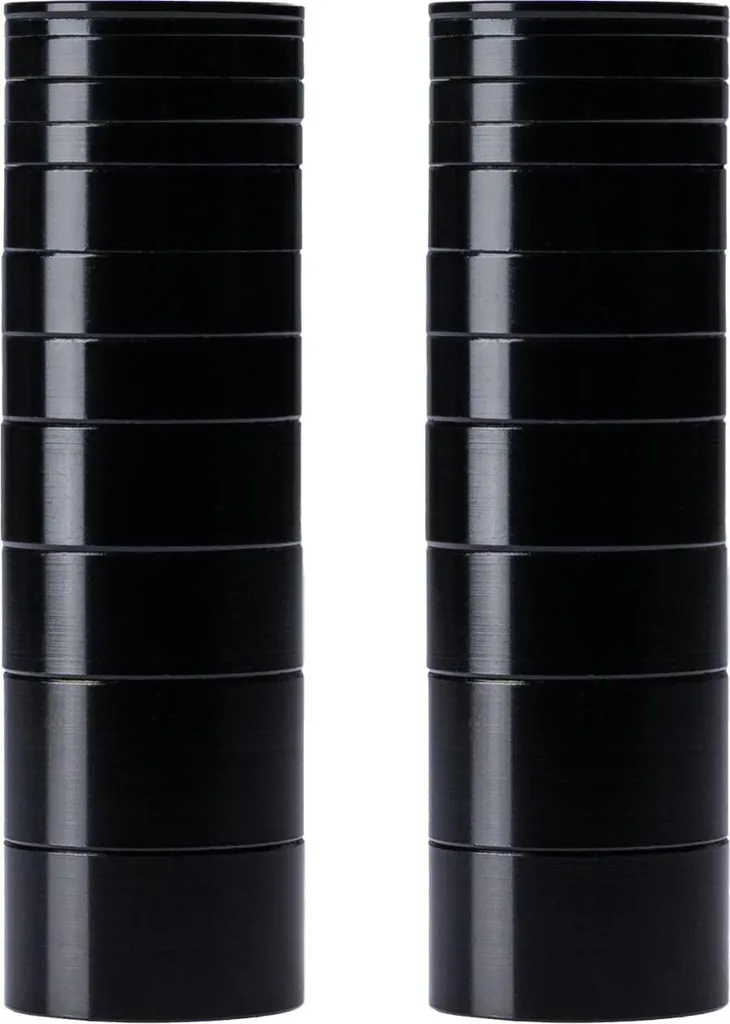 Entretoises potence Contec 1" noir - Réglage guidon VTT route