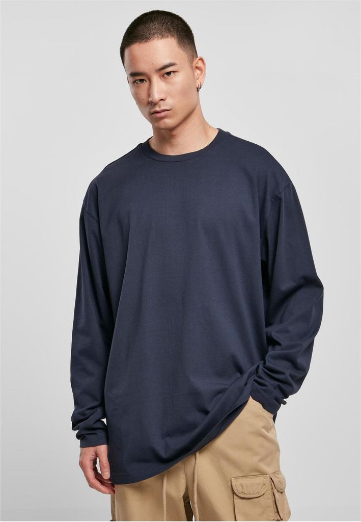 Urban Classics TB5941 | Heavy Oversized Garment Dye Longsleeve Herren - Farbe: darkblue - Größe: L