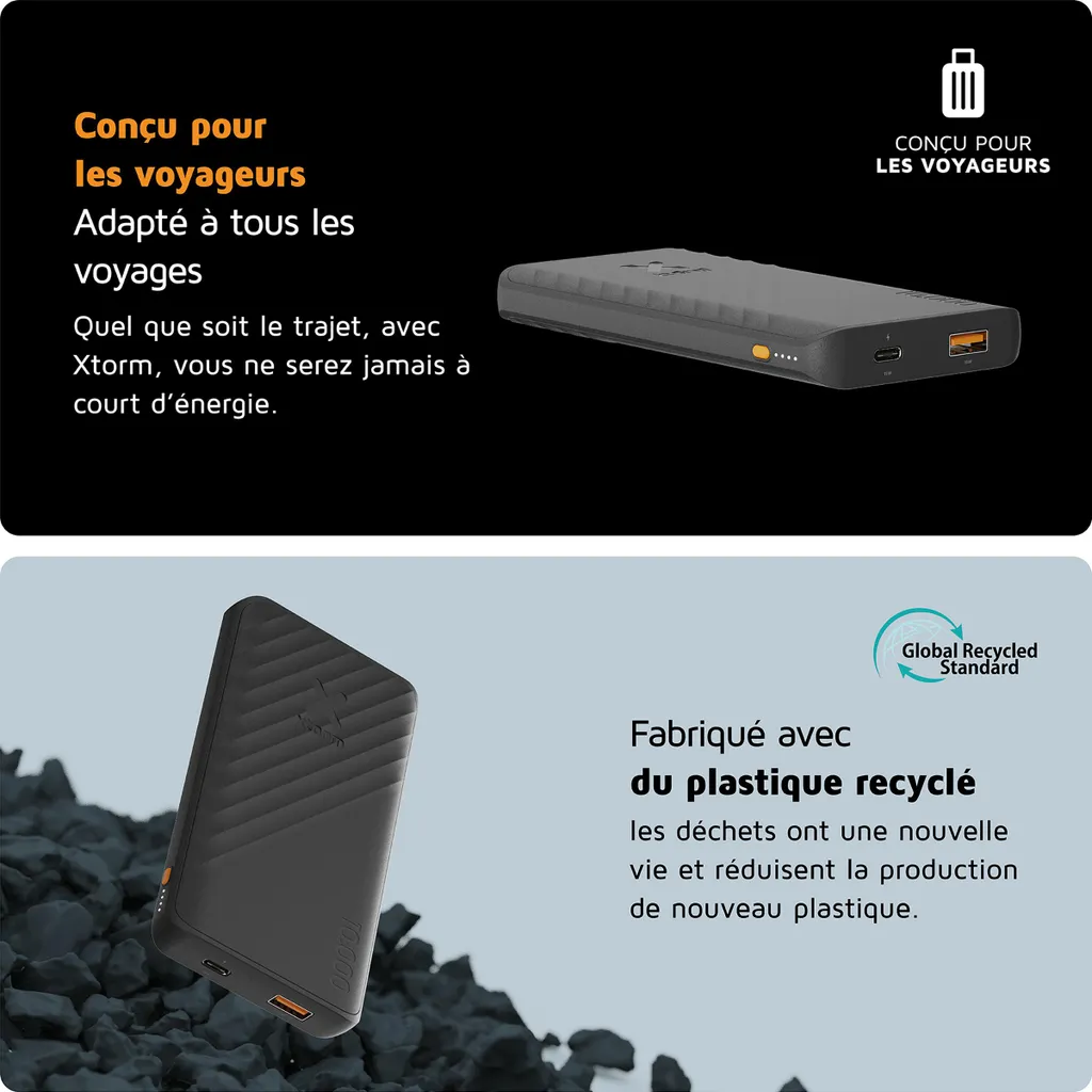 Batterie Externe Xtorm Go2 - Solution Charge Rapide pour Mobile Vide - 15