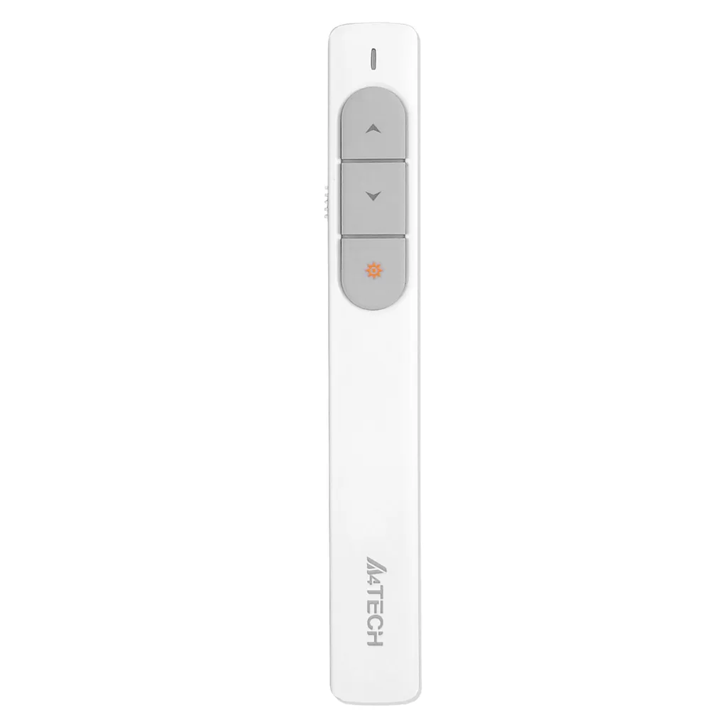 Presentatore e puntatore laser wireless A4tech 2.4G, bianco