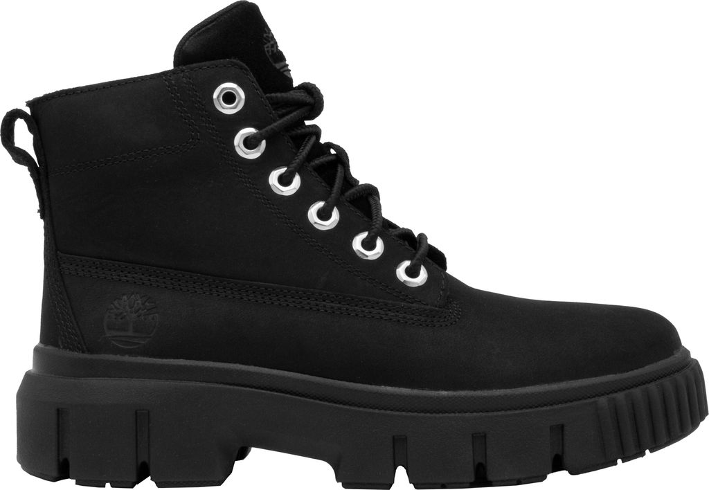 Black leather timberlands womens online