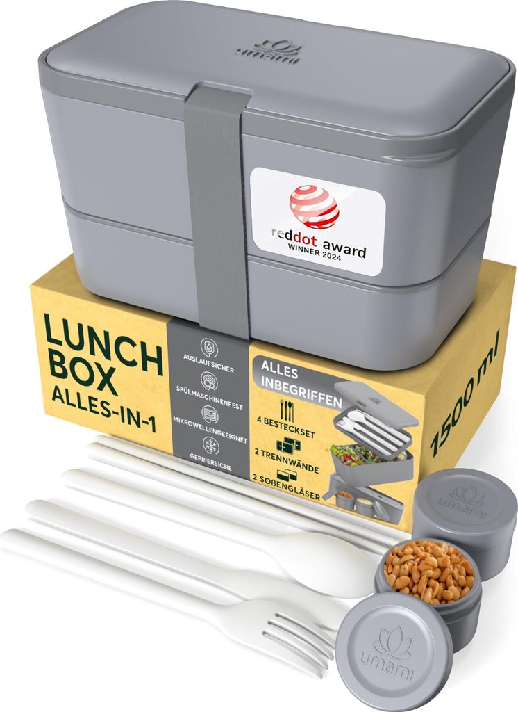 Umami Brotdose Bento-Lunchbox, verschachtelbar, mit Produktbild 