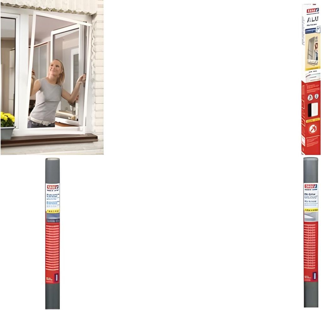 tesa síť proti hmyzu ALU COMFORT okno, 1,20 m x 1,50 m Obrázek produktu 