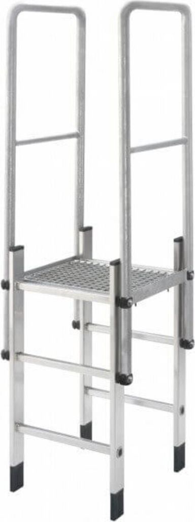 Hailo Überstiege 1000mm Tiefe aus Edelstahl gebeizt und passiviert für Edelstahlleitern