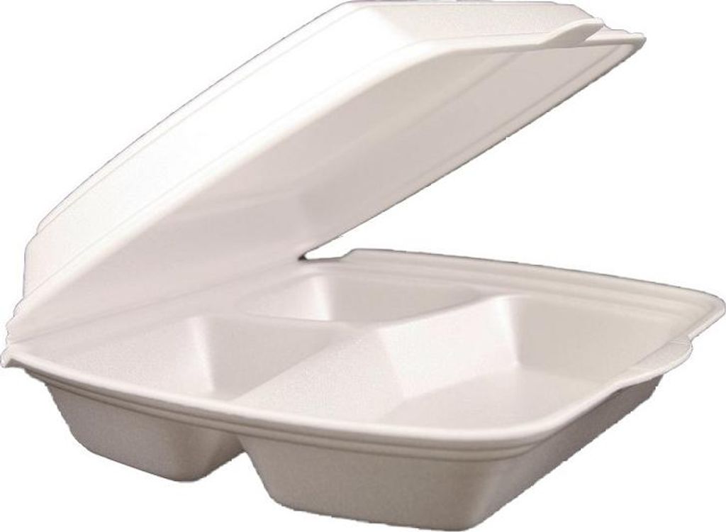 Menubox XPS a tre pezzi 245 x 195 x 75 mm - 250 pz Immagine del prodotto 