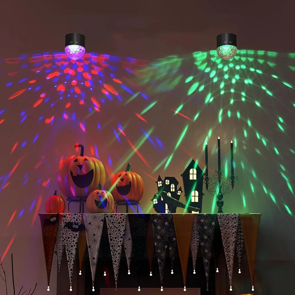 Mini Boule Disco LED Rotative RVB USB avec Télécommande Intelligente - 5