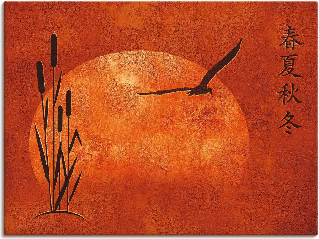 ARTland Leinwandbild Asiatische Jahreszeiten Größe: 120x90 cm