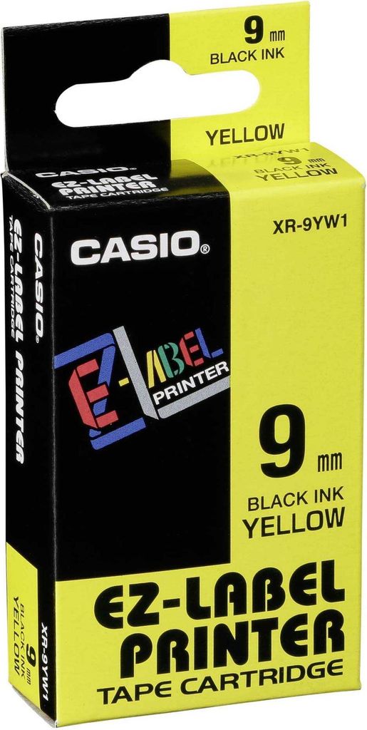 Casio XR-9 YW 9 mm schwarz auf gelb Produktbild 