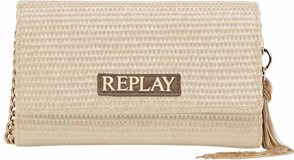 Sac à épaule bandoulière REPLAY Dirty Beige - Sac de soirée élégant