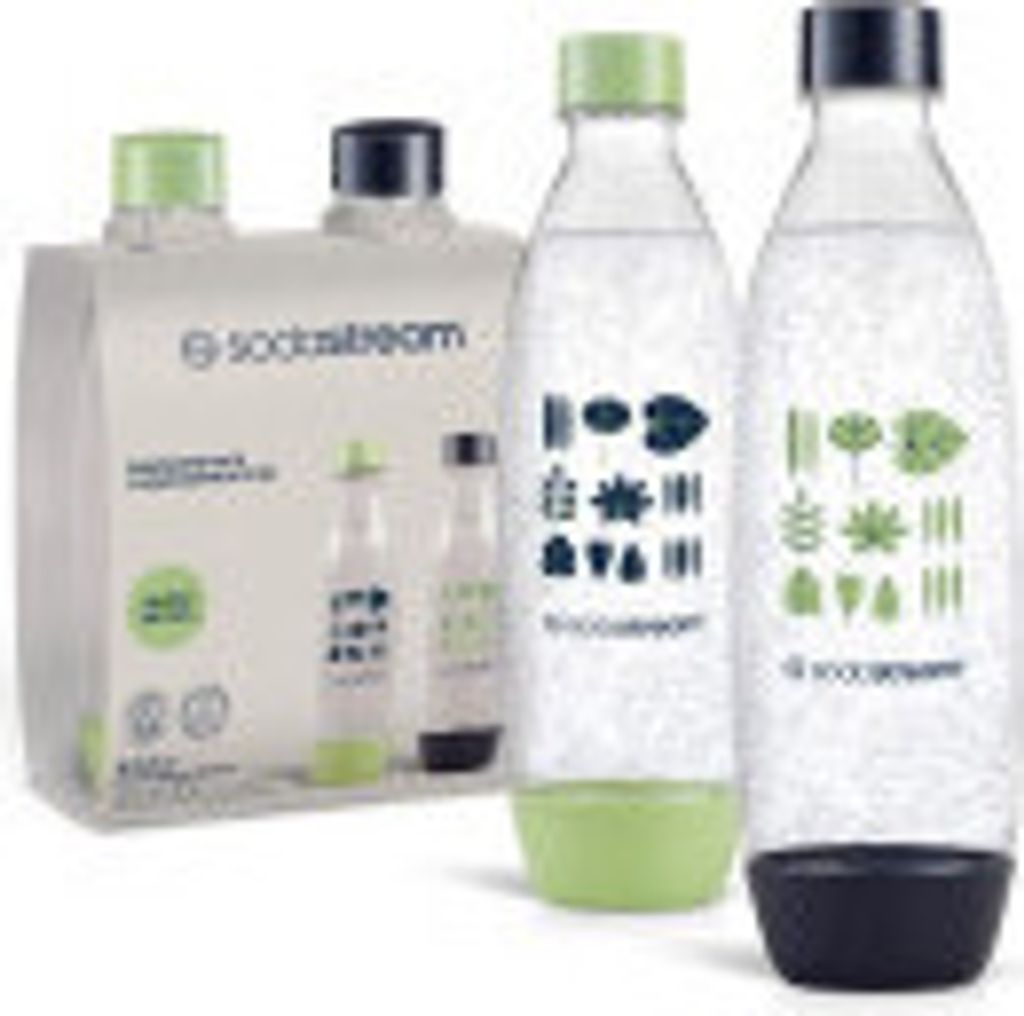 Flaschen für Sodastream Fuse 1l, Grün/Schwarz