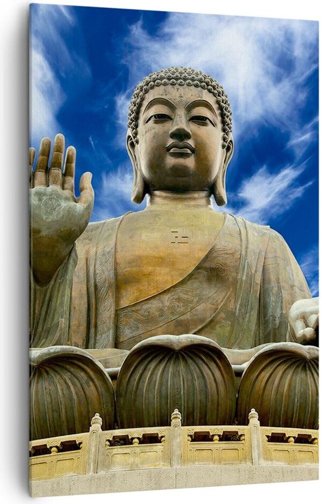 Bild auf Leinwand - Leinwandbild - Einteilig - Asien buddha kultur - 80x120cm - Wand Bild - Wanddeko - Wandbilder - Leinwanddruck - Wanddekoration ...