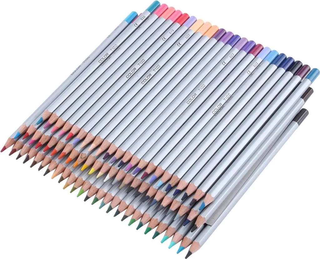 Set de 72 crayons professionnels pour l'esquisse et le dessin d'art