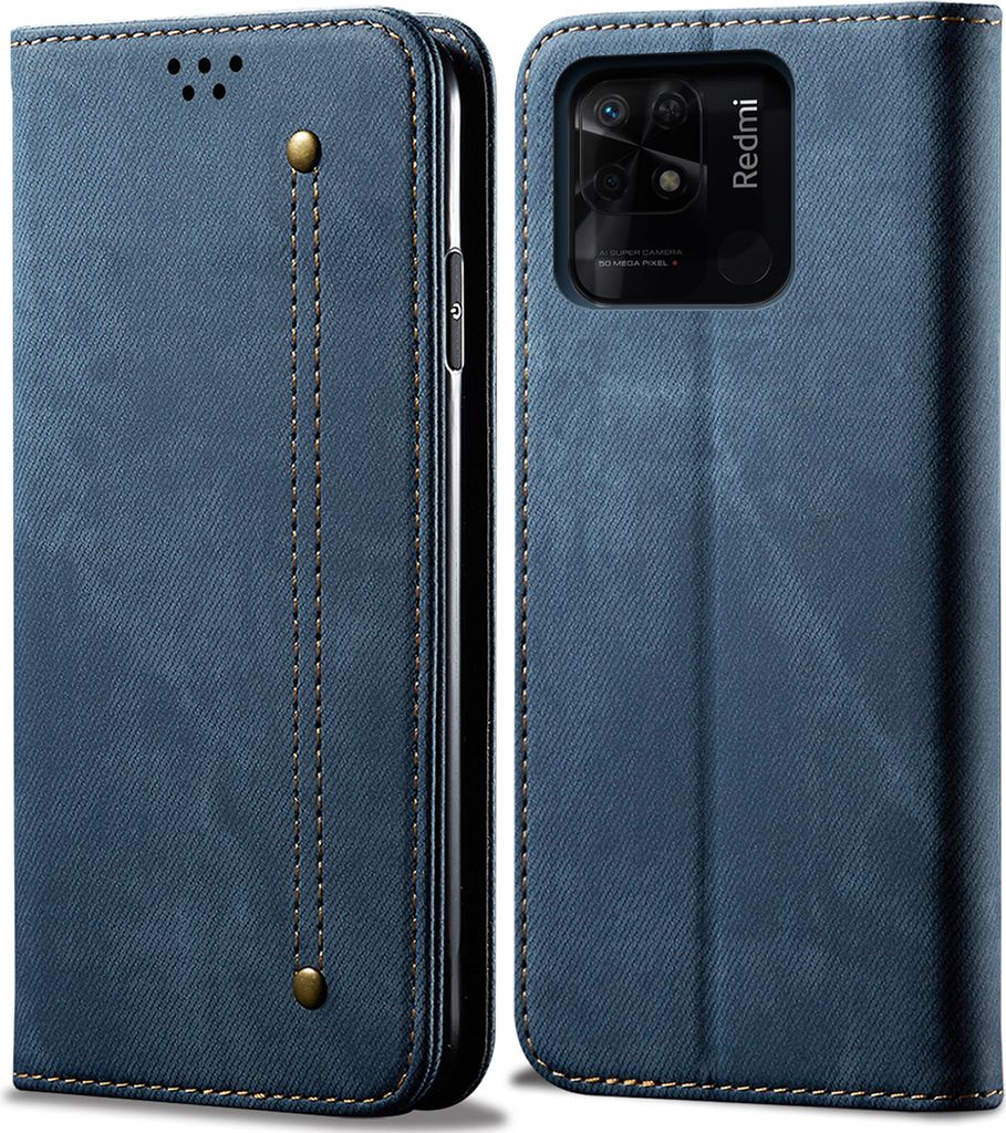 Redmi 10C Hülle, Leder Brieftasche Flip Bookstyle Produktbild 
