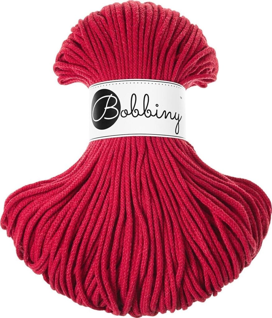 Bobbiny Junior 3 mm 100 m Classic Red Sznurek Zdjęcie produktu 