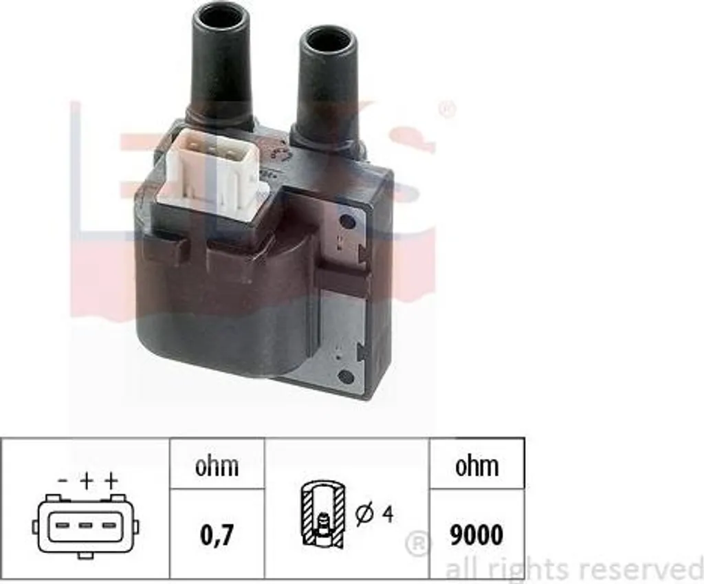 Bobine d'allumage pour réparer les ratés moteur Clio Kangoo et Megane