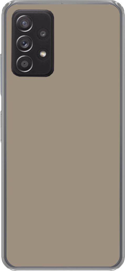 MuchoWow Handyhülle Schutzhülle Hülle für Telefoonhoesje Samsung Galaxy A33 5G Interieur - Farben - Beige Silikon Softcase Handy Hülle - Kar...