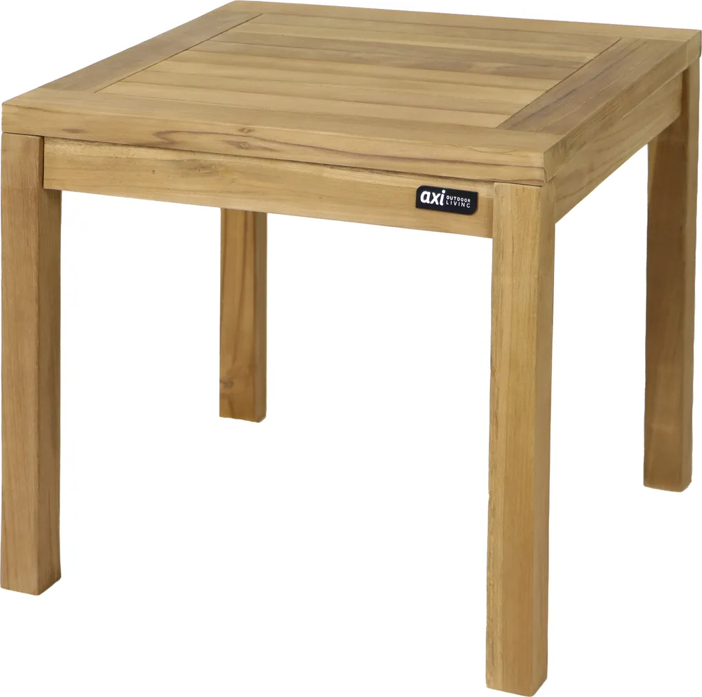 AXI August Table d'appoint marron 50x50x45 cm en bois de teck massif