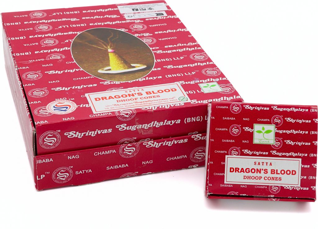 Räucherkegel LAVISA, Meditation, Aromatherapie, Duft, Atmosphäre für Zuhause, Satya, Goloka, Golden Nag (Dragon's Blood)