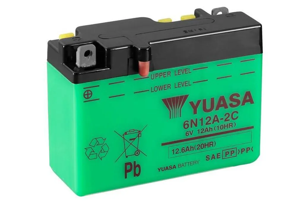 Batterie Yuasa 6N12A-2C / B54-6 Plomb Acide sans Pack pour Moto Classique