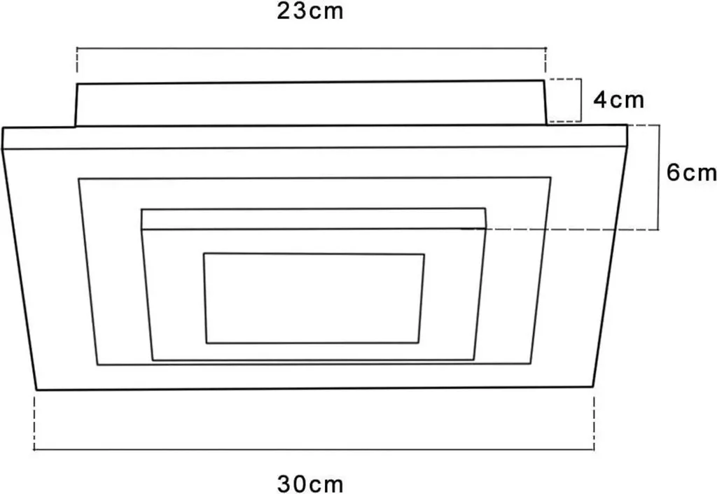 Plafonnier LED 23W avec Télécommande et Luminosité Réglable ZMH - 3
