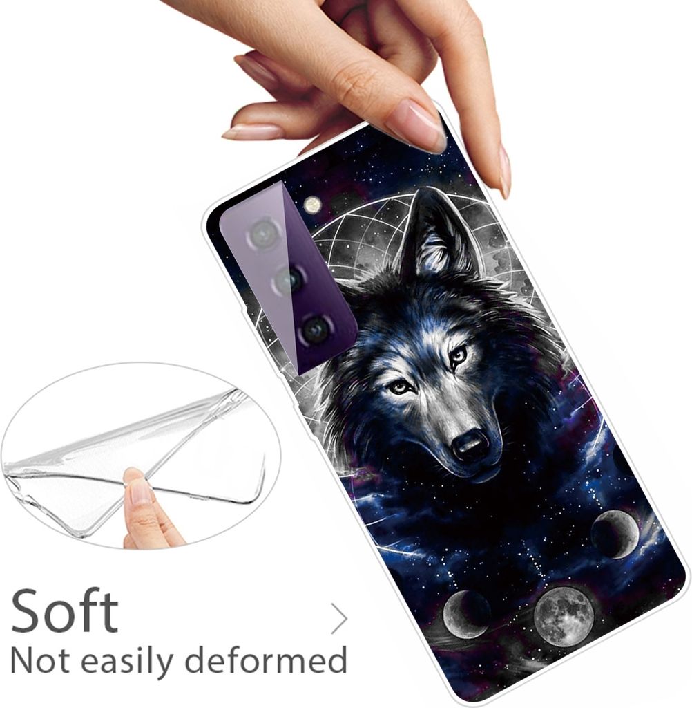 Für Samsung Galaxy S21 Silikon TPU Magic Wolf Handy Hülle