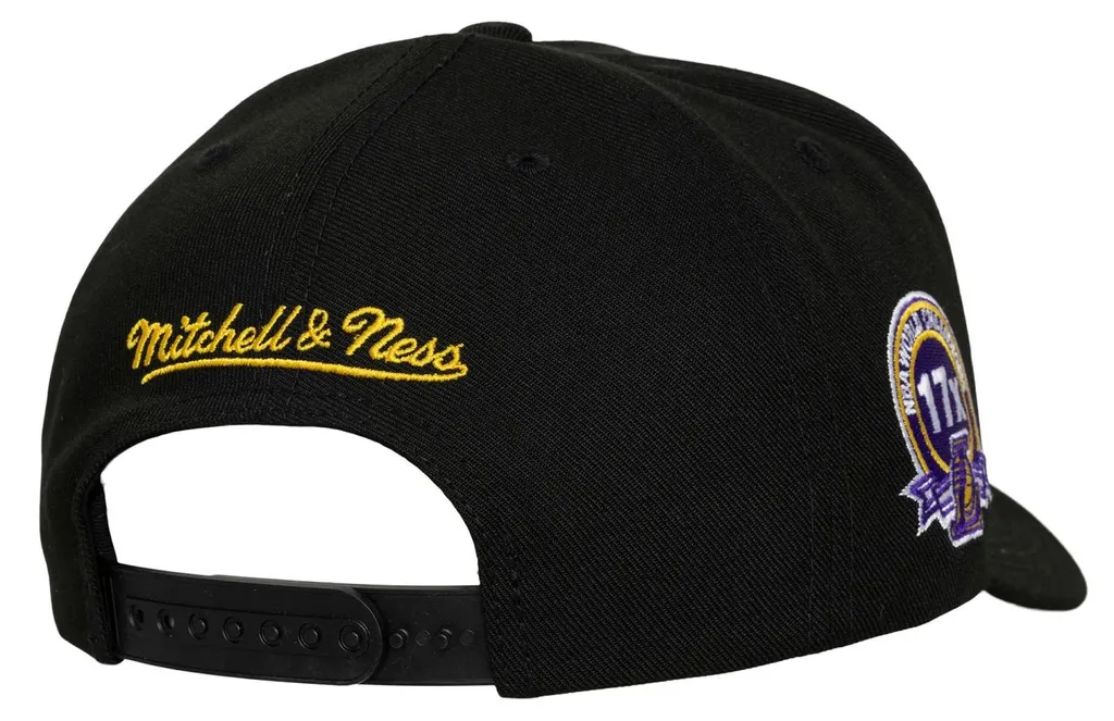 Casquette Snapback Lakers Noire Mitchell & Ness : Ajustement Parfait Garanti