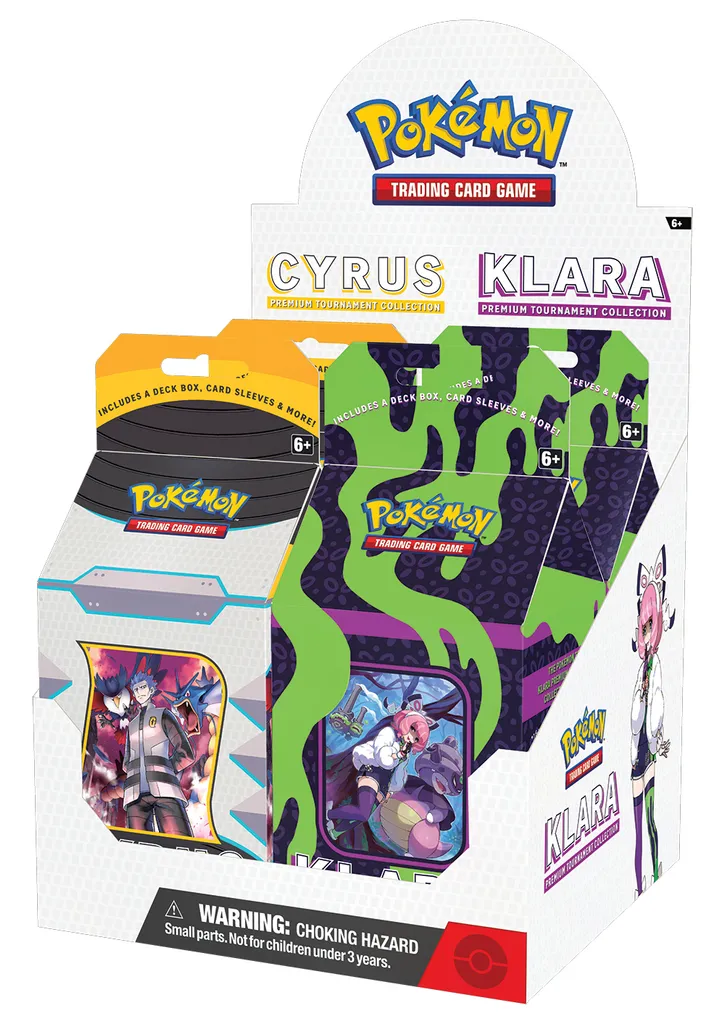 Coffret Pokémon Collection Tournoi Premium Cyrus Klara avec 7 Boosters