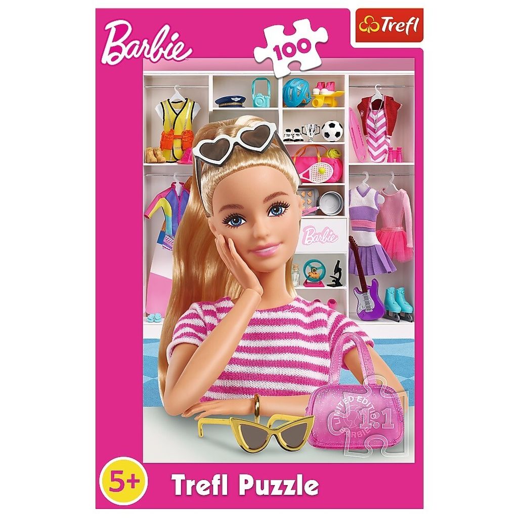 TREFL Puzzle Zoznámte sa s Barbie 100 dielikov Obrázok produktu 