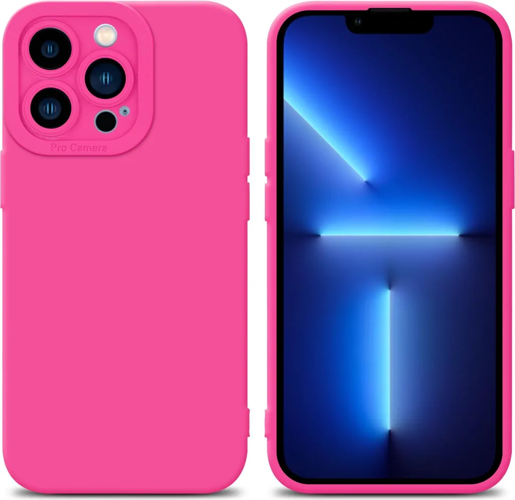 Custodia iPhone 13 Pro Max Cadorabo Silicone Rosa - Protezione TPU Chic