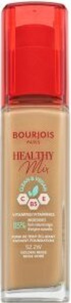 Bourjois Healthy Mix Clean & Vegan Radiant Foundation Flüssiges Make Up für Einigung des farbigen Hauttones 52.2W Golden Beige 30 ml