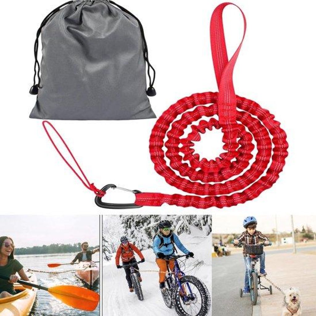 Elastische Fahrradschlaufe für Kinder, 3M Fahrrad-Bungee-Schlaufe für drahtlose Fahrradtransport, Fahrradtreiber für Camping und Outdoor-Aktivit...