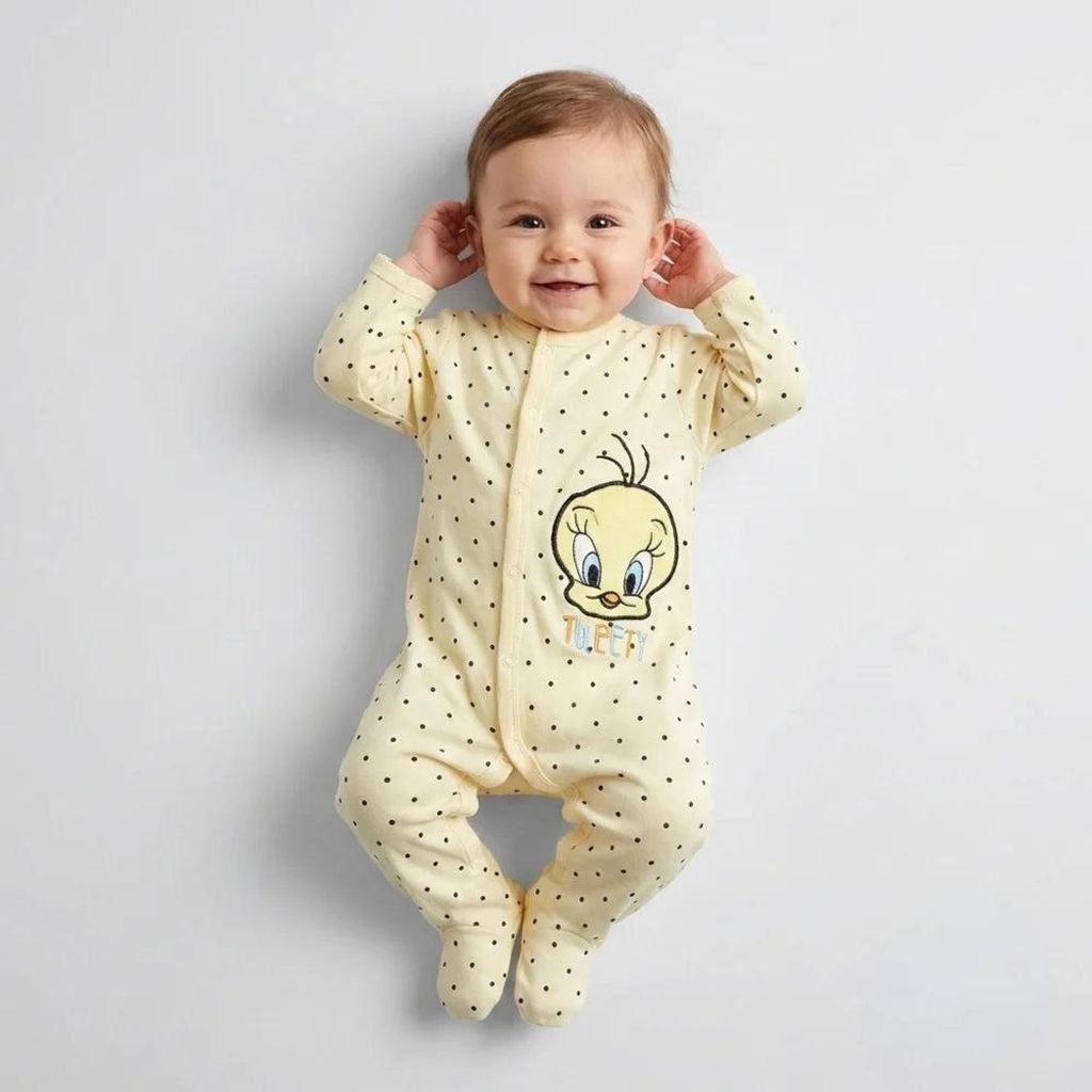 Looney Tunes Tweety Baby Kleinkind Body Strampler Einteiler – Bunt / 86
