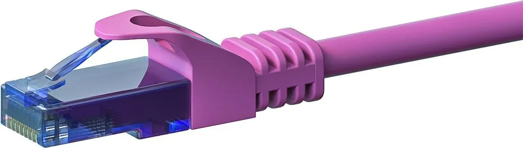 Cavo Lan CAT6a Rosa 2 Metri U/UTP Rame | Connessione Ufficio Stabile