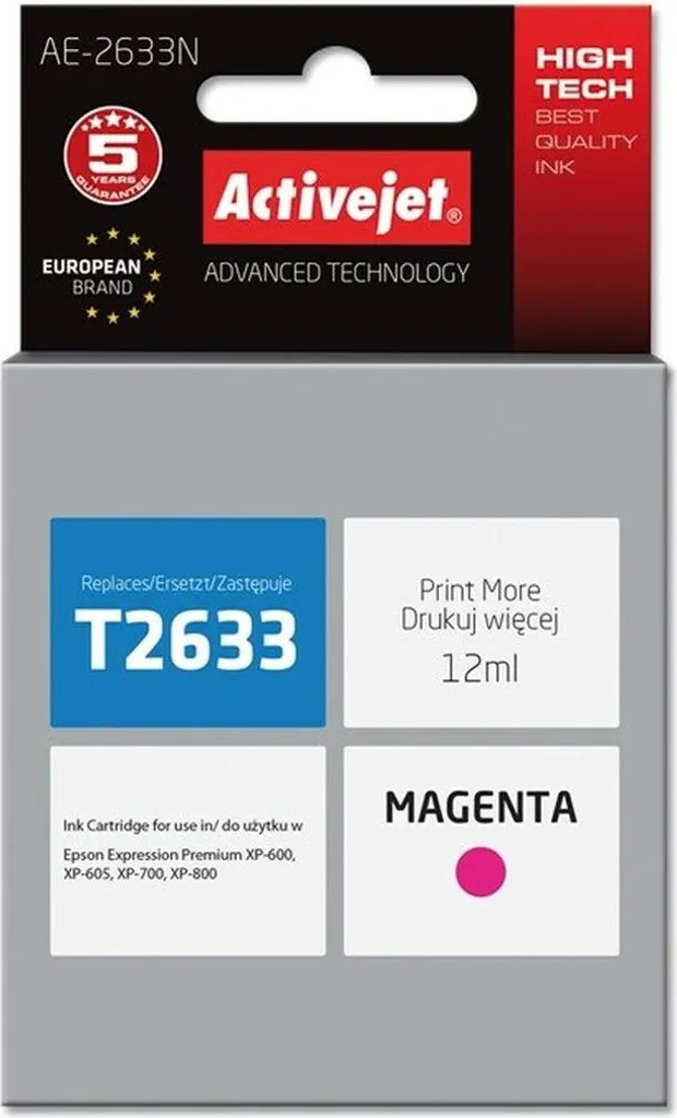 Recensione Activejet AE-2633N: L'alternativa XL per Epson 26 T2633