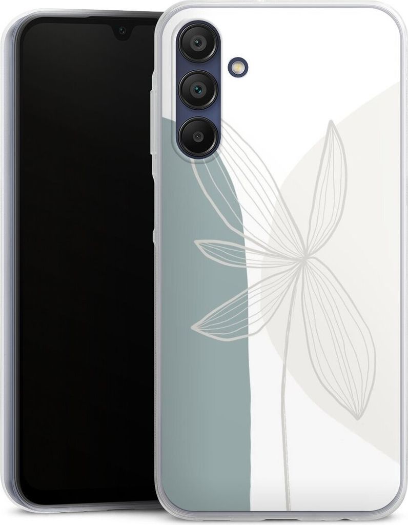 DeinDesign Slim Hülle für Samsung Galaxy A15 5G Silikon Case Ultra Dünn Handyhülle Blume Boho Pastell