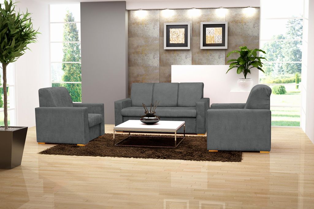 Sofa 3+1+1 Sitz Schlafsofa Designer Sofa mit Bettfunktion Polstergarnitur Couch