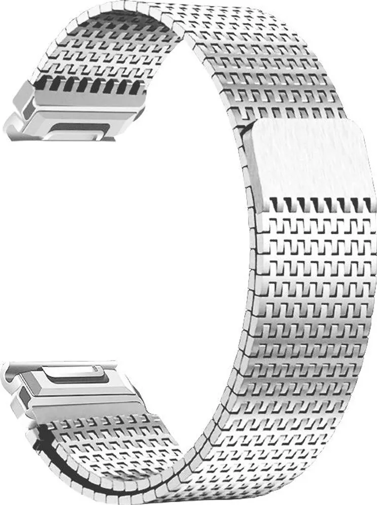 Set 2 Cinturini 20mm Acciaio Magnetico Garmin Fenix 7/8 Argento