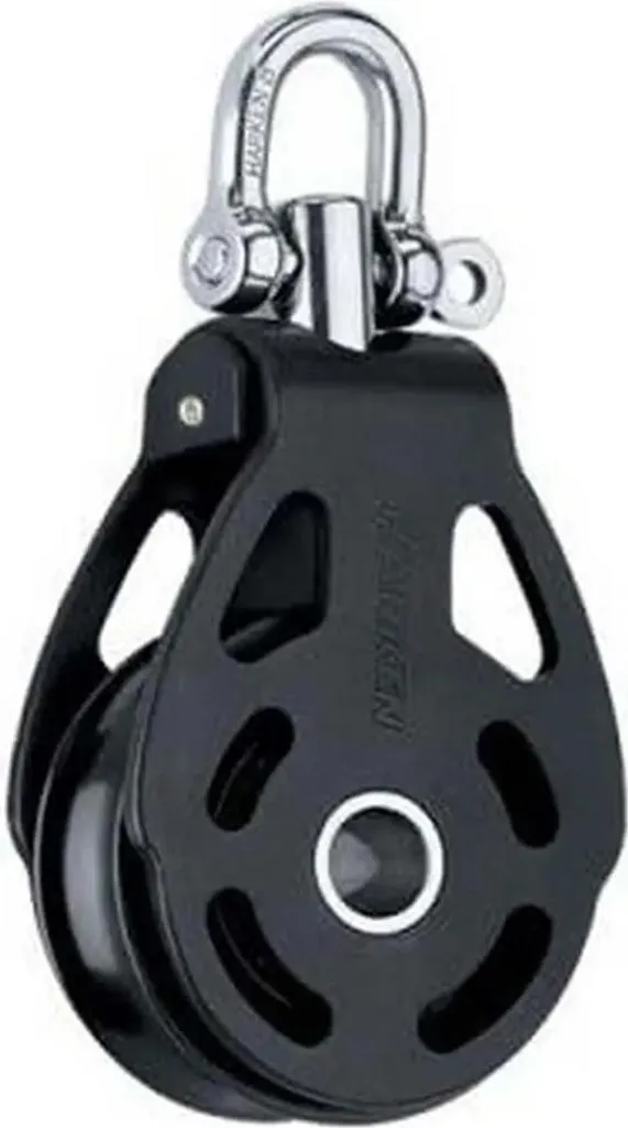 Poulie Simple Harken ESP 75 mm Argent en Aluminium - Haute Charge de Travail
