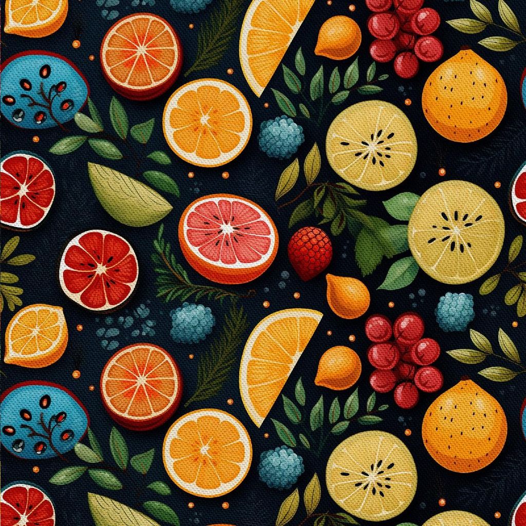 OUTDOOR DEKOSTOFFE OXFORD - Motiv Obst | DX6797