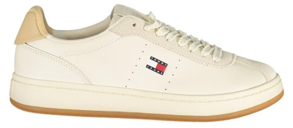 Beiger Damen-Sportschuh mit Kontrastdetails und herausnehmbarem Fußbett