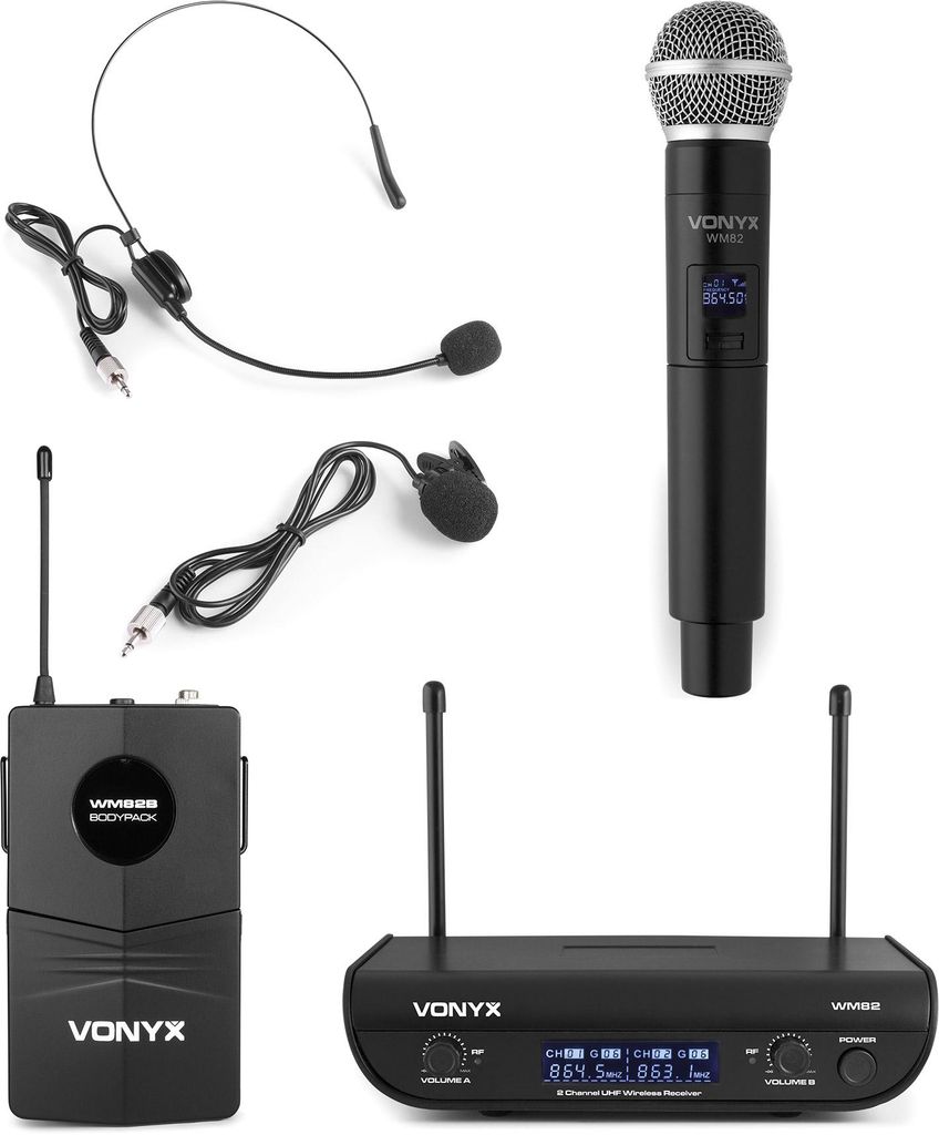 Vonyx WM82C, Tragbares/Headset-Mikrofon, Produktbild 