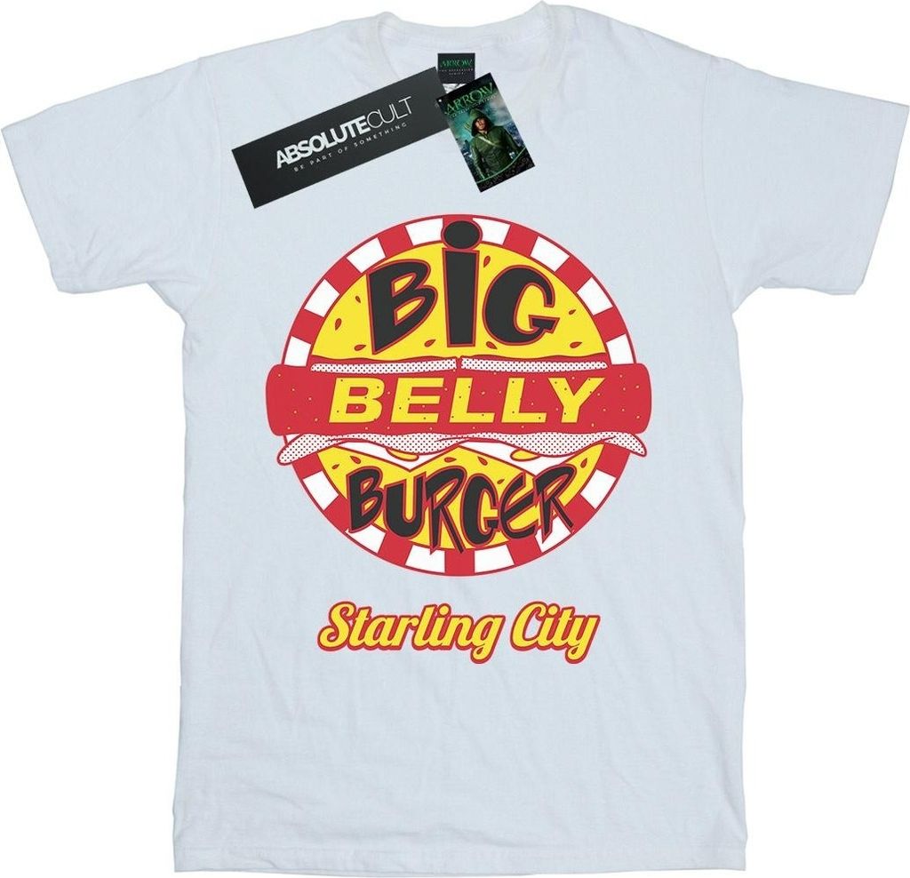 DC Comics - "Belly Burger" T-Shirt für Herren BI27747 (3XL) (Weiß)