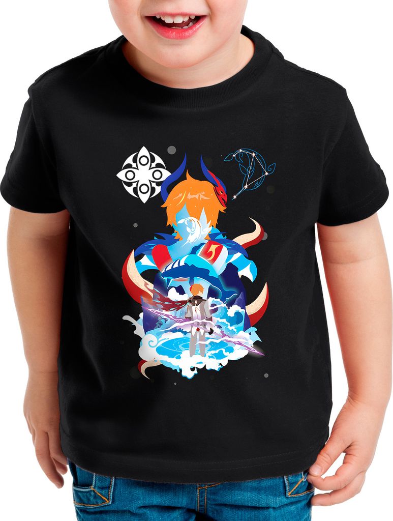 BaumwolleCloud Harbinger Kinder T-Shirt genshin fantasy teyvat