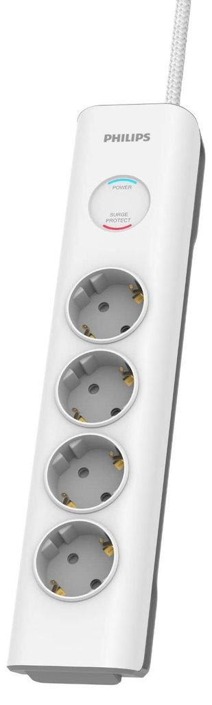 Philips SPN7040WA/10 Steckdosenleiste mit 4 Steckdosen, Produktbild 