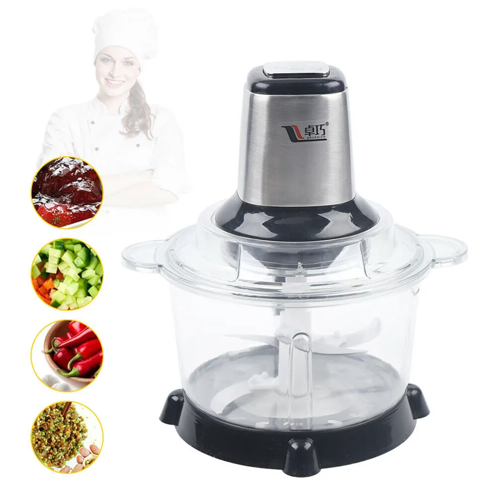 Mixeur sur socle 300W Robot de cuisine multifonction bol inox 5L