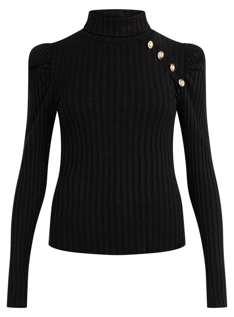 VANJA damen bluse - schwarz, XS
