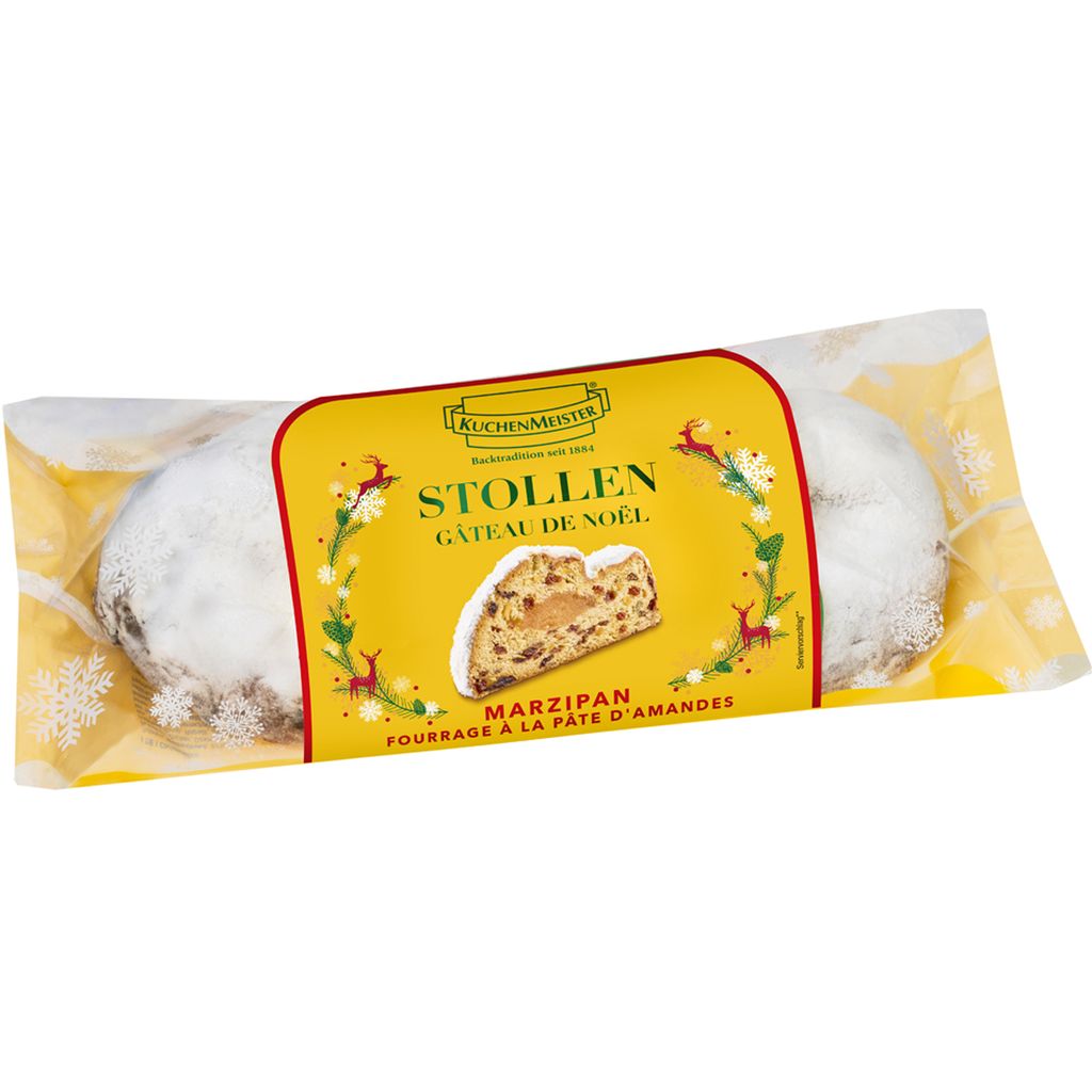 Produktbild Kuchenmeister Marzipan Stollen gefüllt mit Edel Marzipan 500g