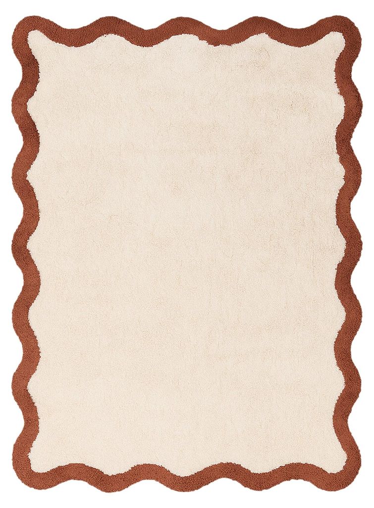 Waschbarer Teppich - Hazy Braun Creme Produktbild 