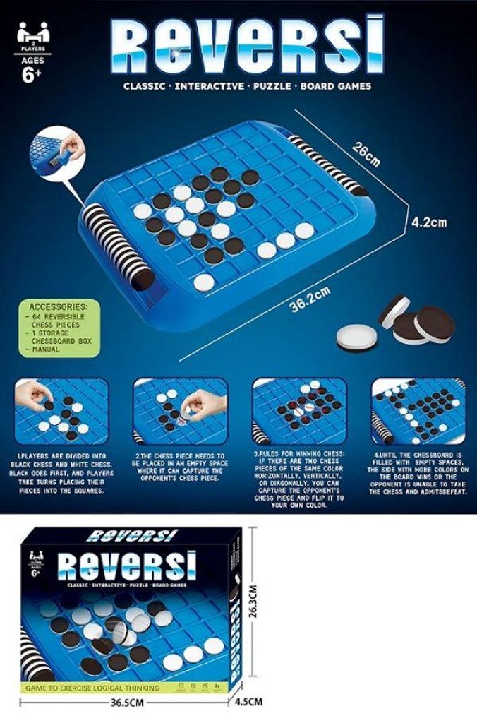 Reversi: een strategisch bordspel voor 2 spelers – een Productafbeelding 